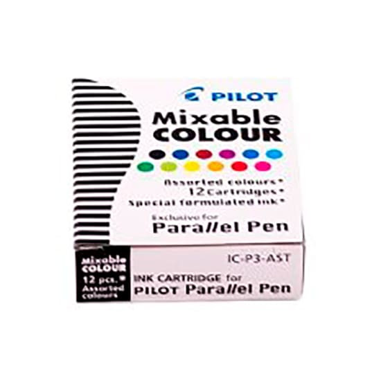 Картридж для перьевой ручки для каллиграфии 12шт, разноцветные