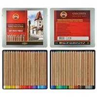 Набор цветных пастельных карандашей  Gioconda 48 цветов, в металлической коробке