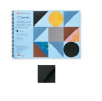 Альбом на спирали с бум.д/пастели "Сонет",270 г/м2,А3,калька,12 л,черный