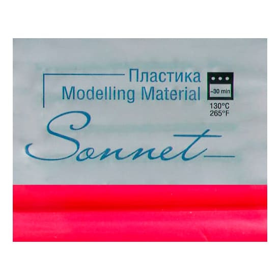 Пластика "Sonnet" малиновый, брус 56 гр