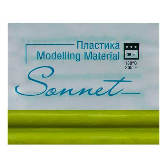 Пластика "Sonnet" оливковый, брус 56 гр