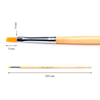 Синтетика плоская длинная ручка пропитанная лаком Сонет №4
