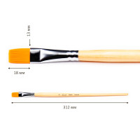 Синтетика плоская длинная ручка пропитанная лаком Сонет №12.