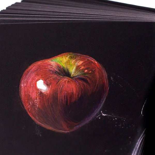 Бумага черная для сухих техник GrafArt black Малевичъ, 150 г/м ,А4