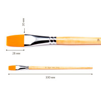 Синтетика плоская длинная ручка пропитанная лаком Сонет №20.
