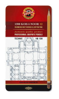 KOH-I-NOOR 1502/1 (12) Набор профессиональных чернографитных карандашей, 12 шт. "Technic" (HB-10H)