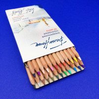 Белые Ночи Набор акварельных карандашей, 24 цвета, в картонной коробке