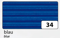 Folia Гофрокартон 50х70см, рулон, синий