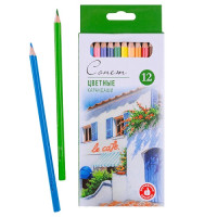 Сонет Набор профессиональных цветных карандашей, 12 цветов