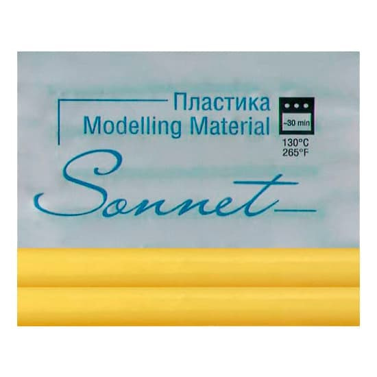 Пластика "Sonnet" желтый светлый, брус 56 гр