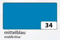FOLIA  Цветная бумага, 300г, A4, голубой темный