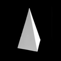 Пирамида четырехгранная, гипс