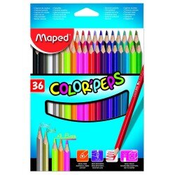 Карандаши цветные 36 цветов "Color Peps" трехгранные, ударопрочные