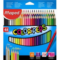 Карандаши цветные 48 цветов "Color Peps" трехгранные, ударопрочные