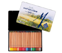 Мастер-Класс Набор профессиональных цветных карандашей, 36 цветов, в жестяной упаковке