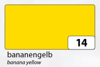 FOLIA Цветная бумага, 130 г/м2, 50х70 см, желтый банановый