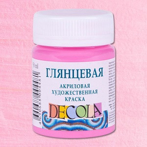 Розовая акрил художественный глянцевый Декола 50мл