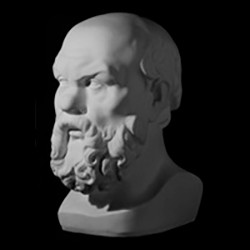 Голова Сократа (гипс)