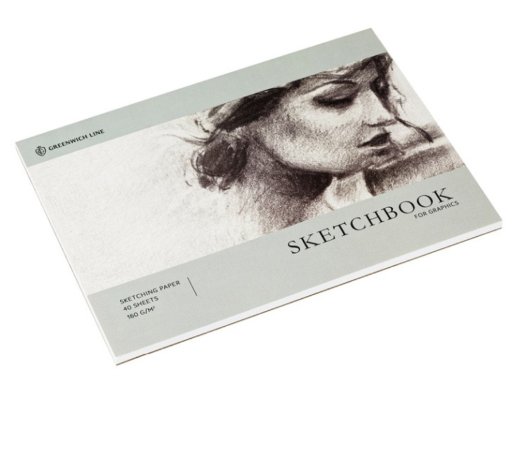 Скетчбук для графики и эскизов Greenwich Line "Graphics. Graceful girl", А5