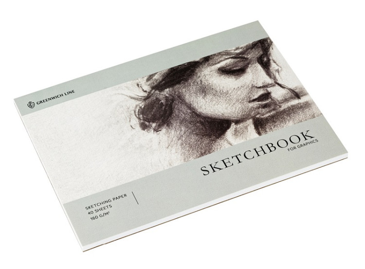 Скетчбук для графики и эскизов Greenwich Line "Graphics. Graceful girl", А4